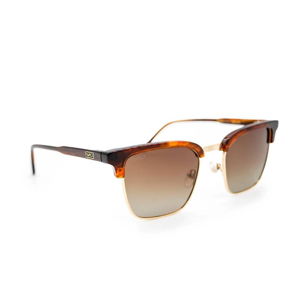 NEW WMP EYEWEAR jaxon unisex polarized rectangular sunglasses in mesquite tortoi - Picture 4 of 5